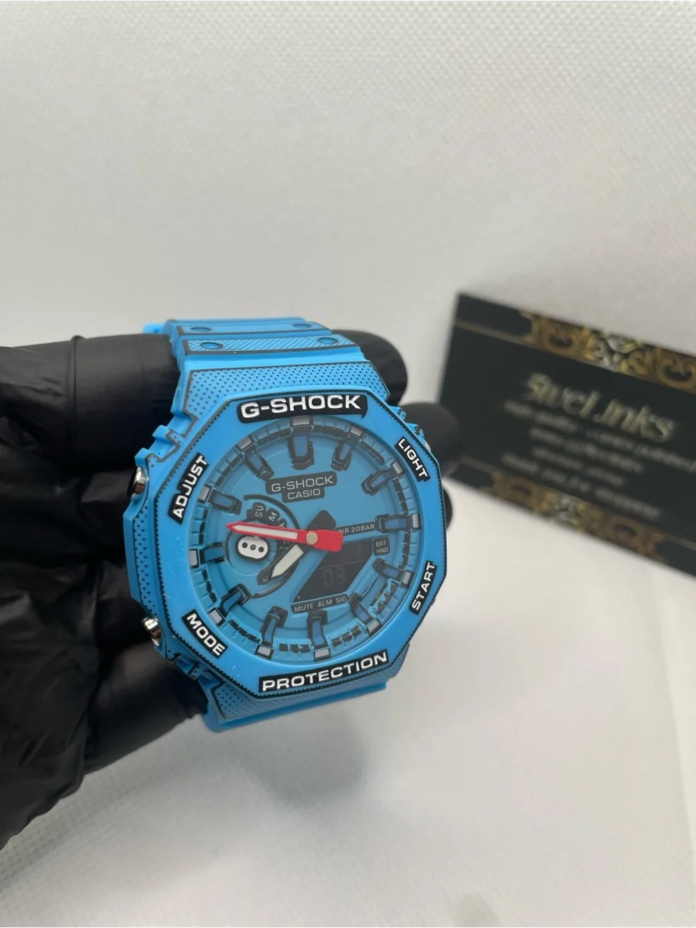 Casio G-SHOCK Blue and Black Analog-Digital Sports Watch